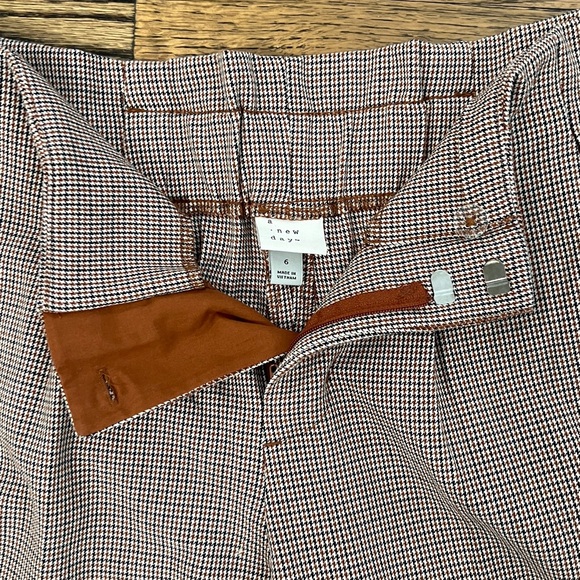 A New Day houndstooth straight leg pants - size 6 - Picture 3 of 4